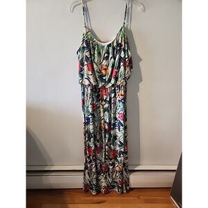 Floral Romper Size Extra Large Pants Tropical Summer Beach Naif